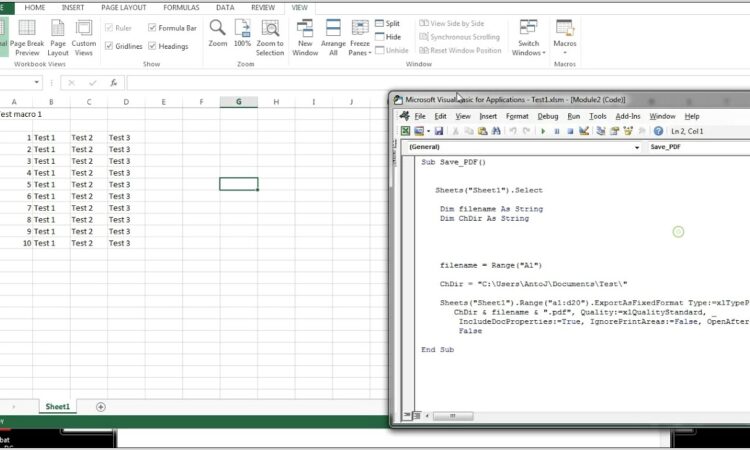 Vba Save Sheet In Pdf