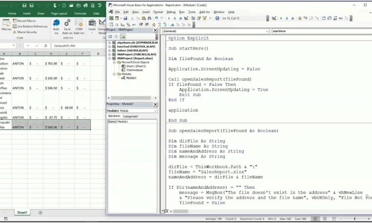 Vba Sheet Update False