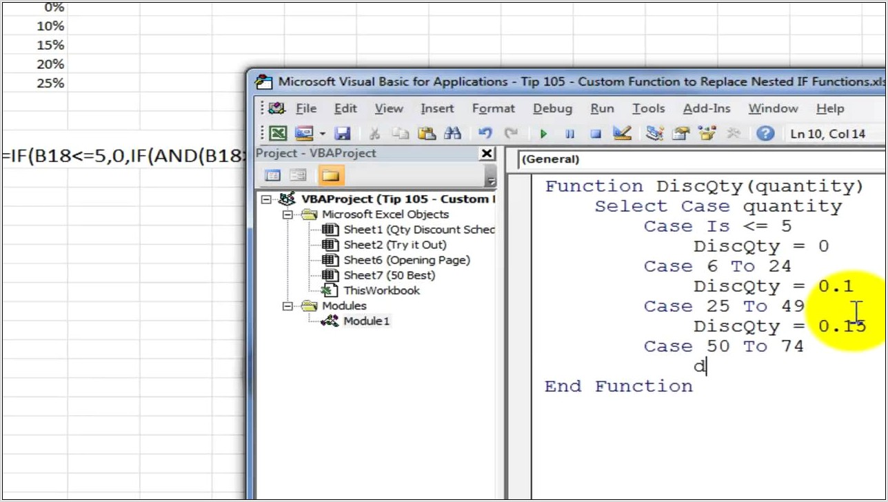 Vba User Defined Worksheet Function