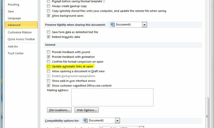 Vba Word Linked Worksheet Object