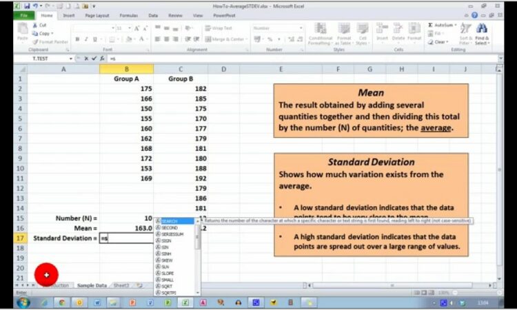 Vba Worksheet Function Standard Deviation