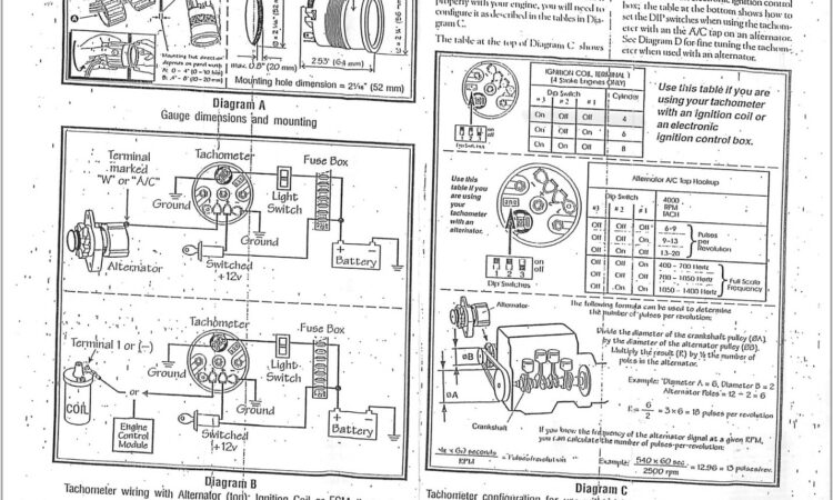 Vdo Marine Diesel Tachometer Wiring Diagram