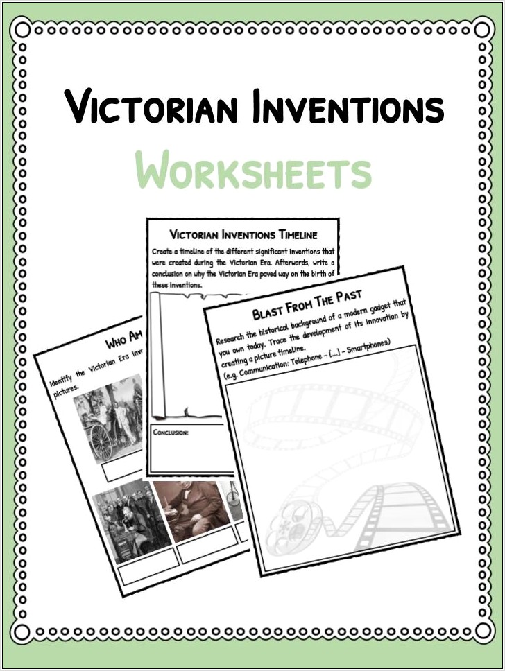 Victorian School Worksheet Ks2