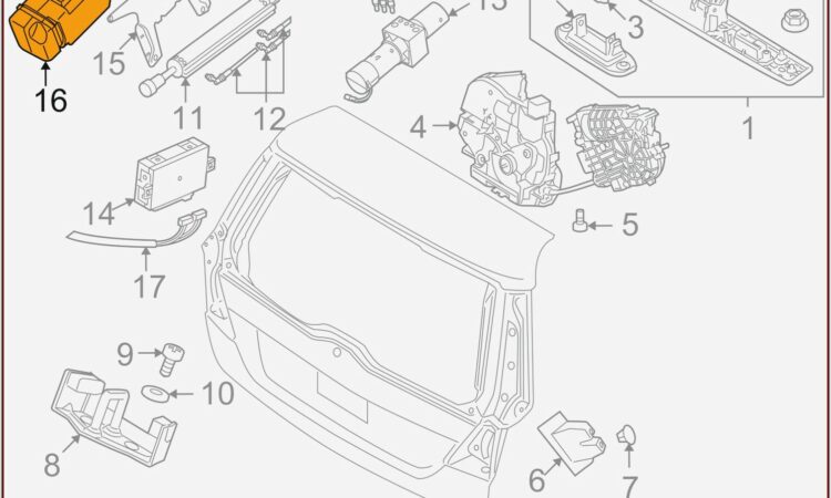 Volvo V70 Tailgate Lock Diagram