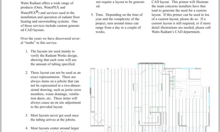 Watts Radiant Piping Diagrams