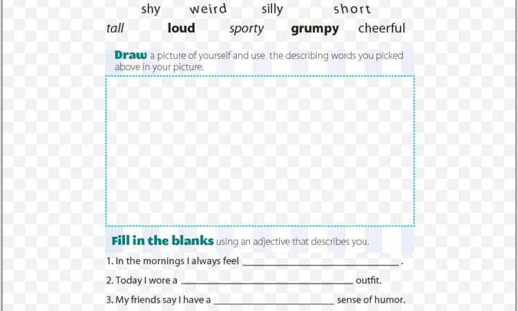 Weather Descriptive Words Worksheets