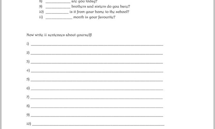 Wh Words Worksheet Free