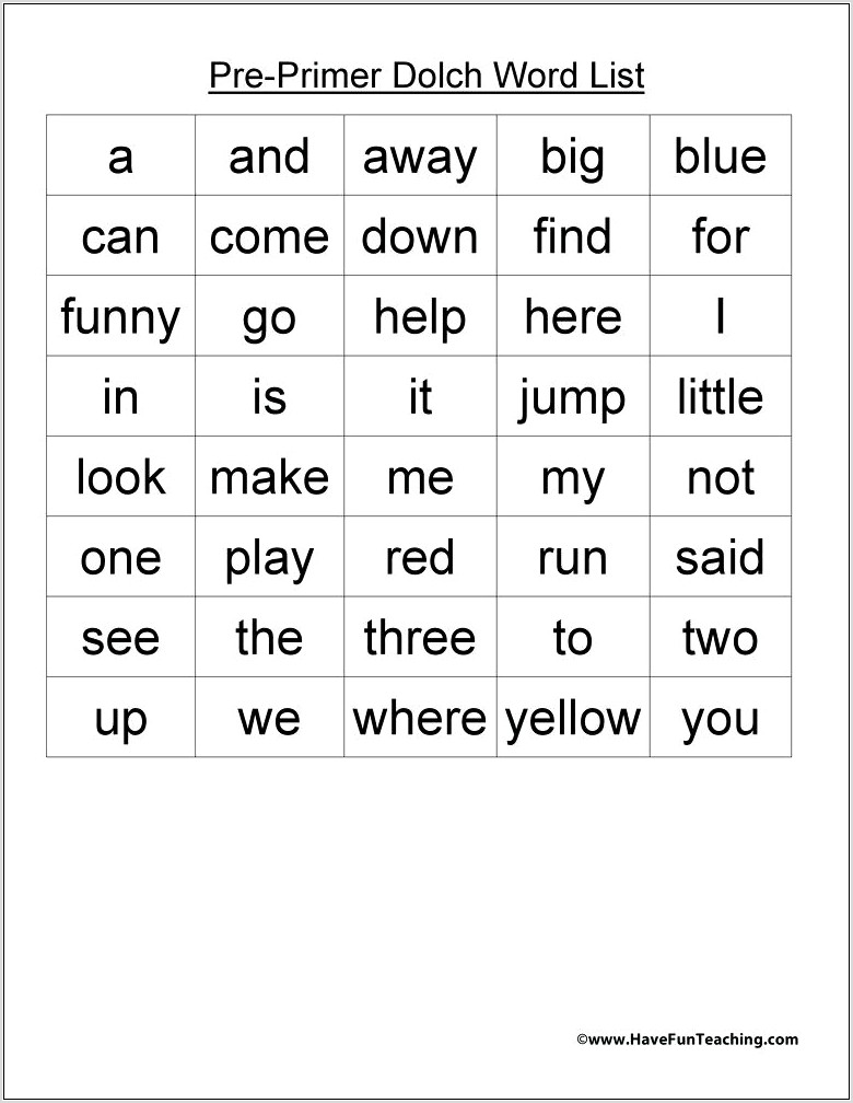 What Sight Word Worksheet