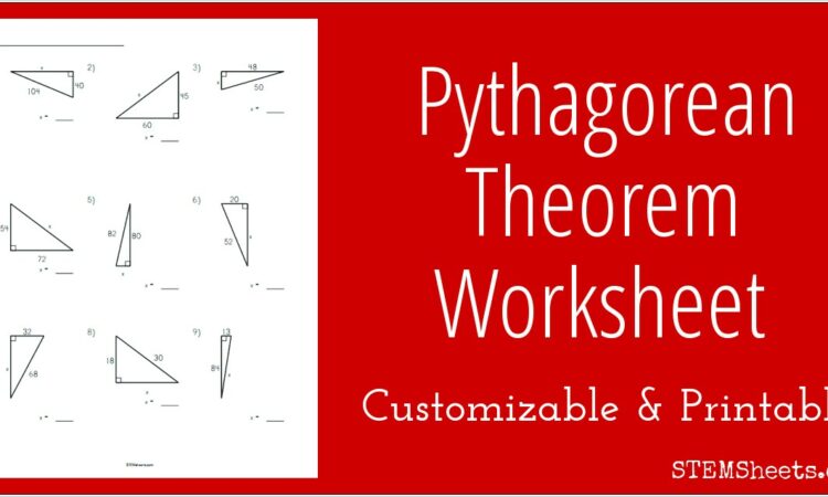 Whole Number Pythagorean Theorem Worksheet