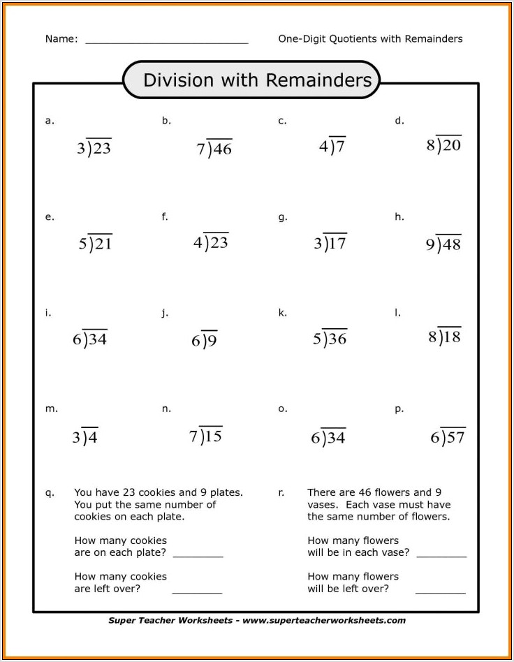 Whole Numbers And Decimals Worksheet