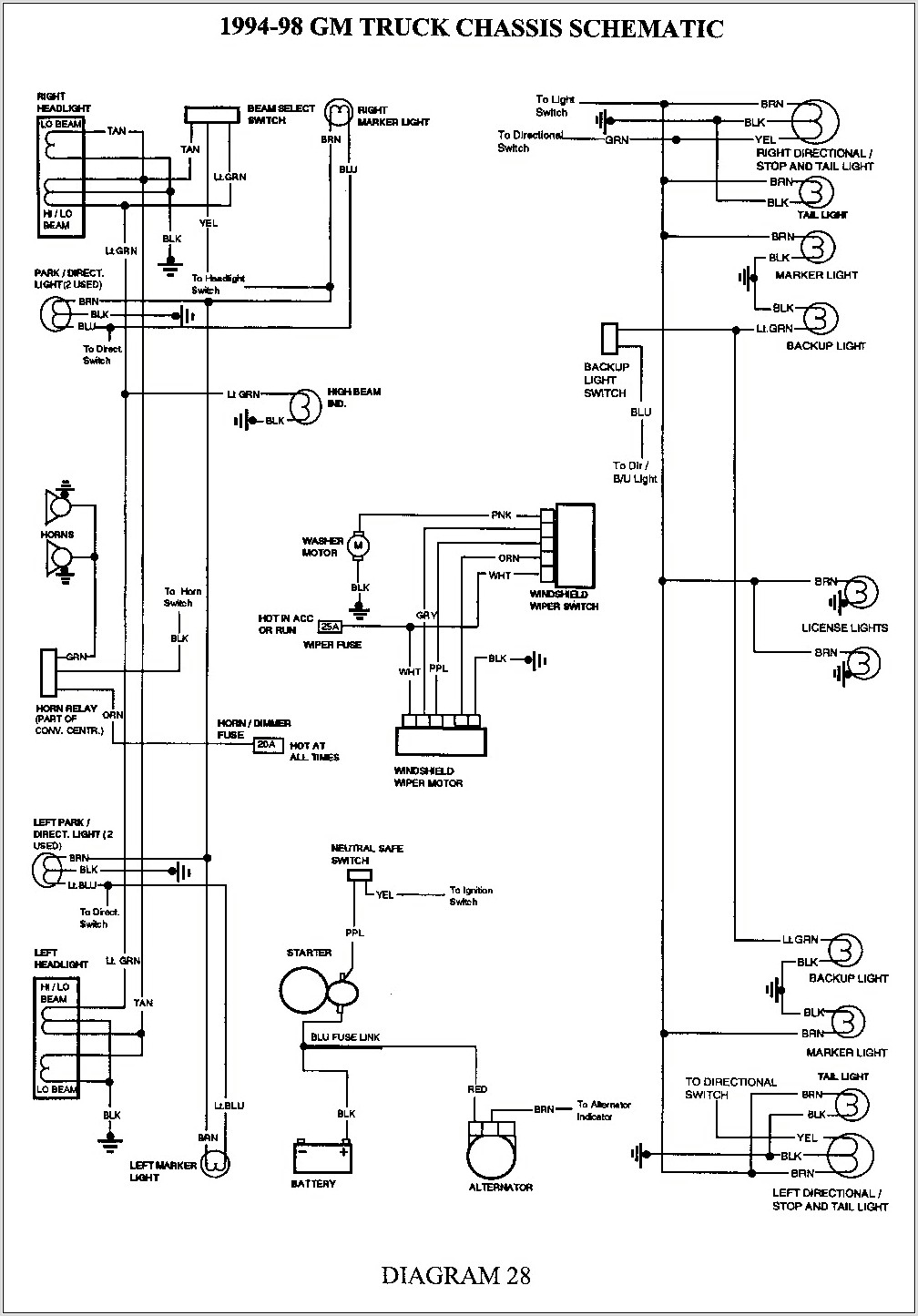 Wiring Diagram For 2000 Chevy Silverado 1500