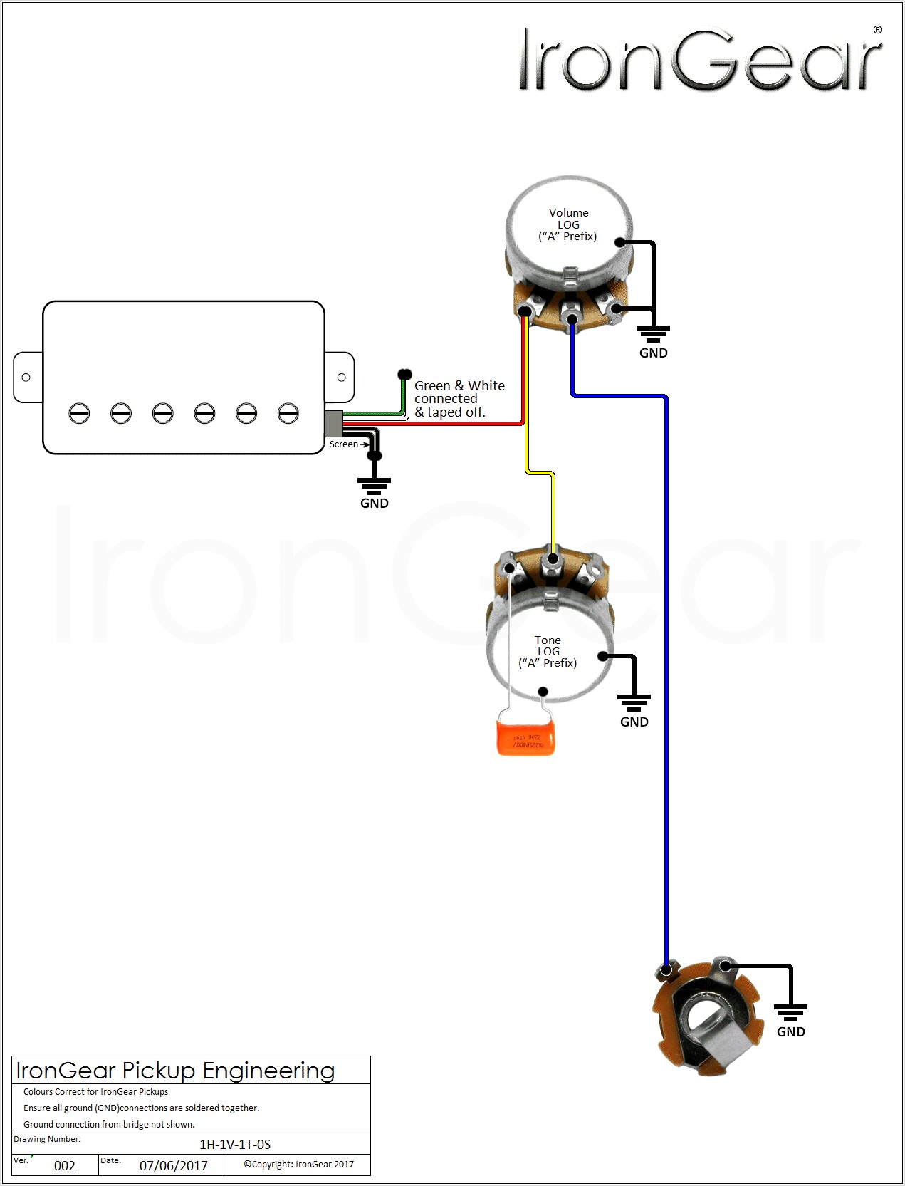 Wiring Diagram For Single Coil Pickup