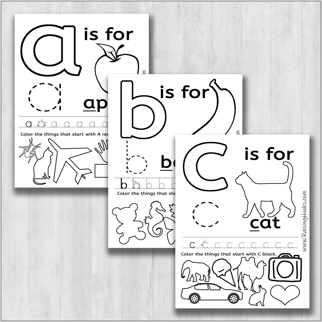 Word Alphabet Tracing Worksheet