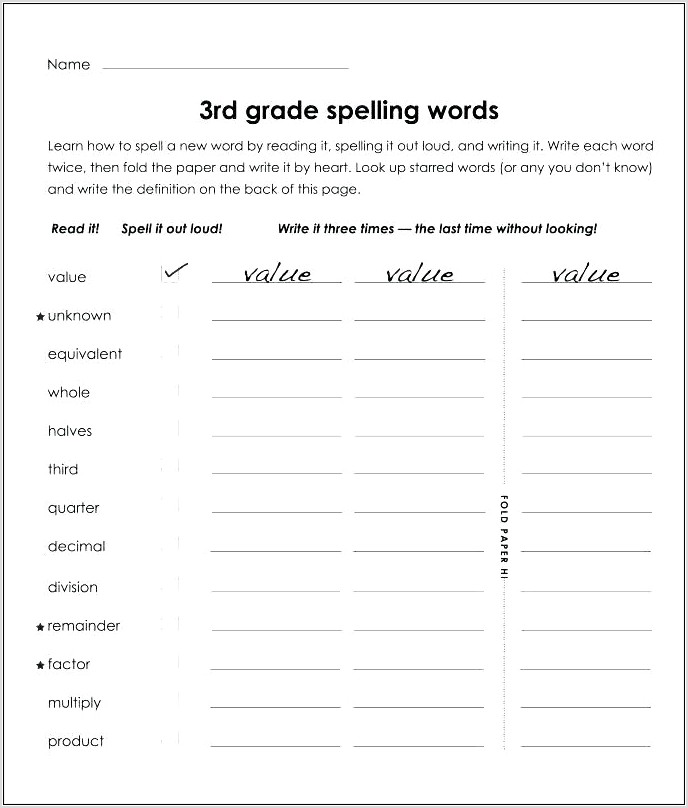 Word Families Worksheet Middle School