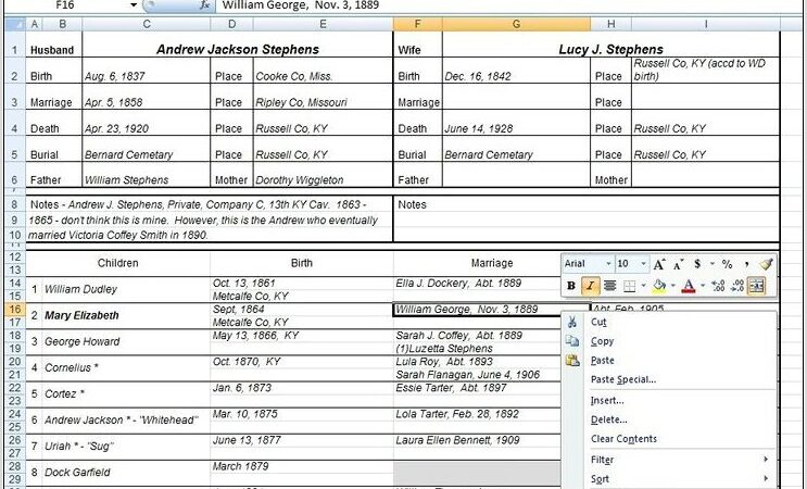 Word Family Group Sheet