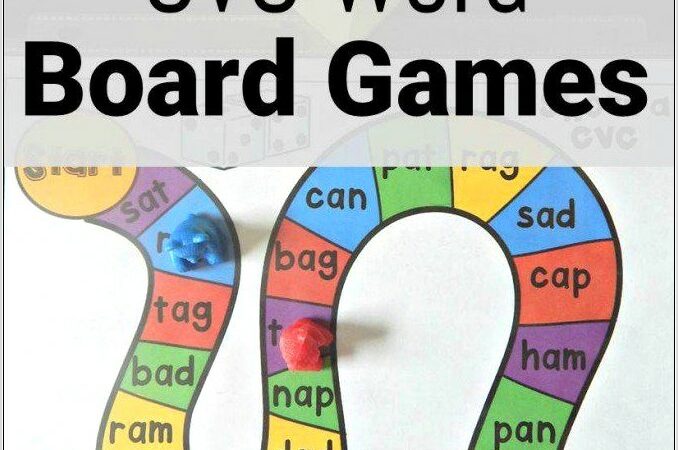 Word Family Printable Board Games