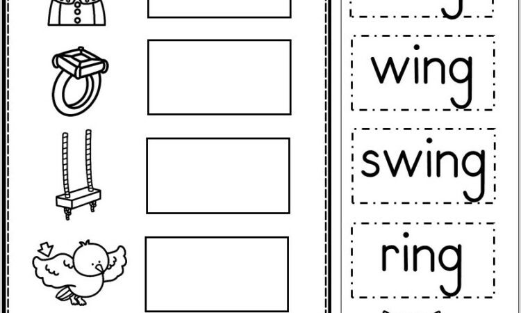 Word Family Worksheet Kindergarten