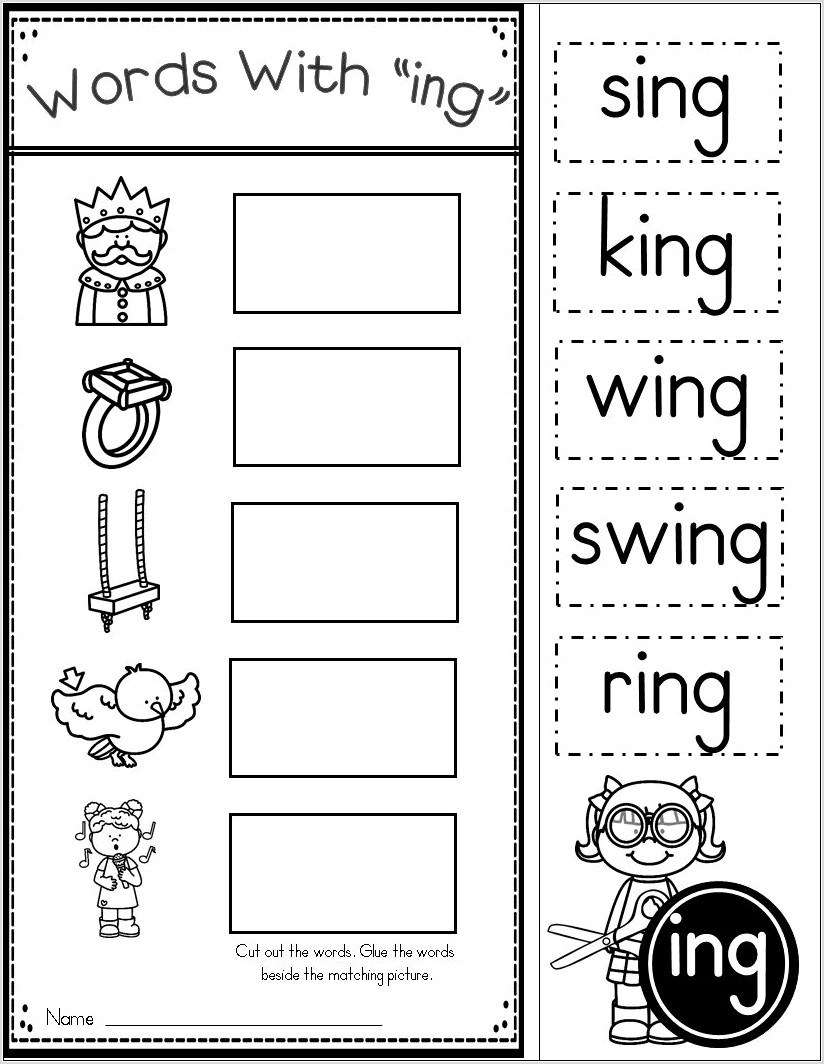 Word Family Worksheet Kindergarten