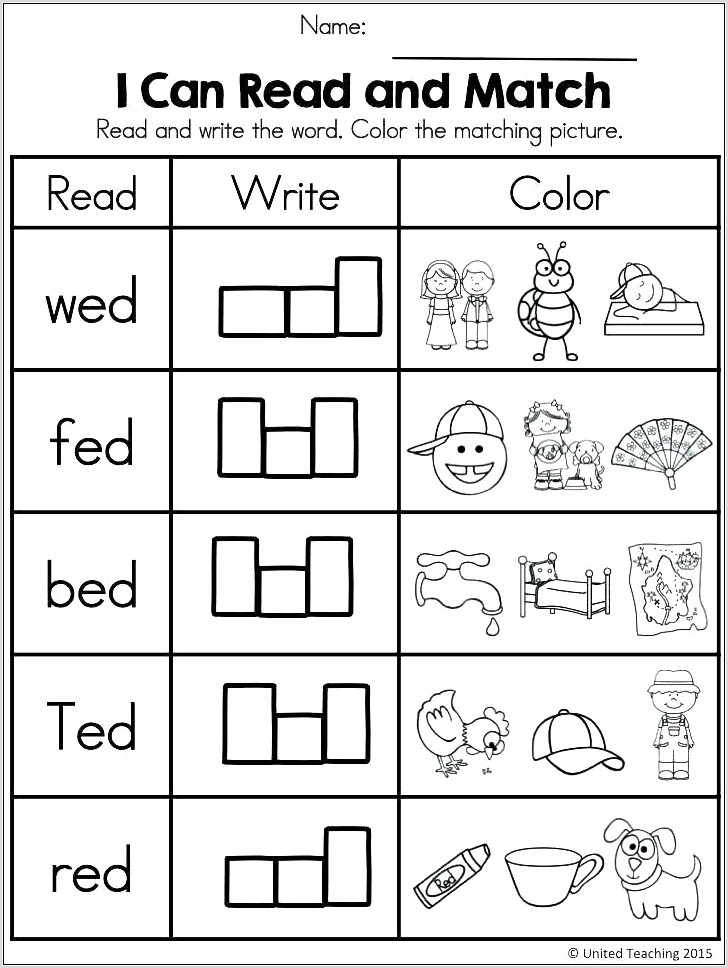 Word Family Worksheets Grade 3