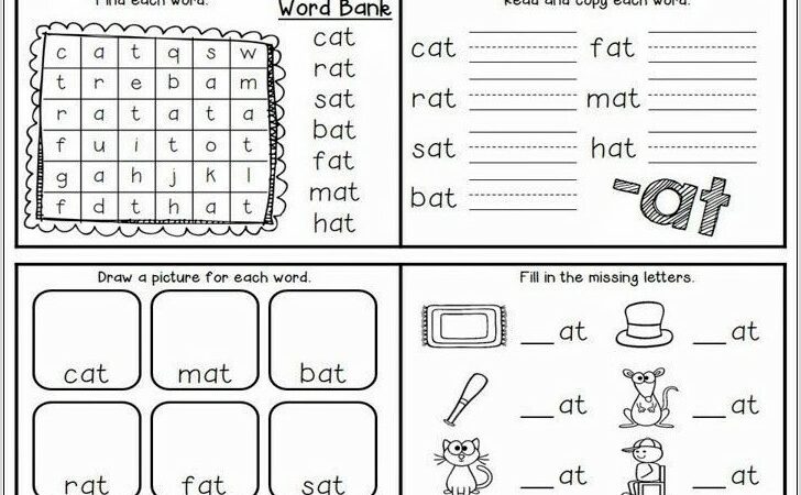 Word Family Worksheets Hubbards Cupboard