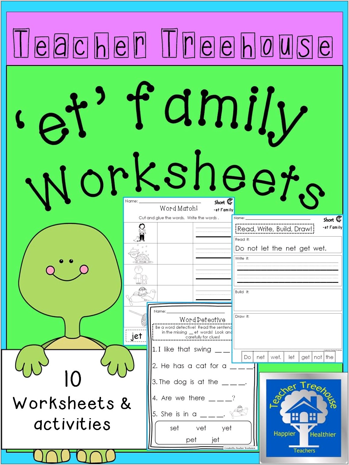 Word Family Worksheets Kinder