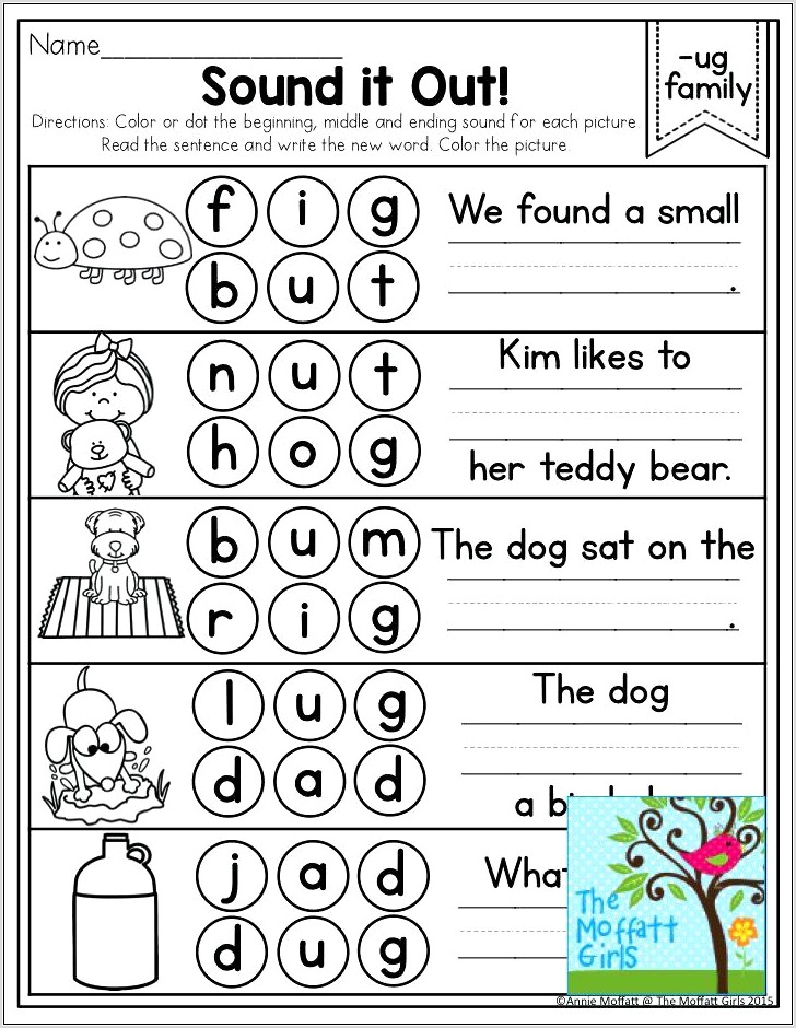 Word Family Worksheets Middle School