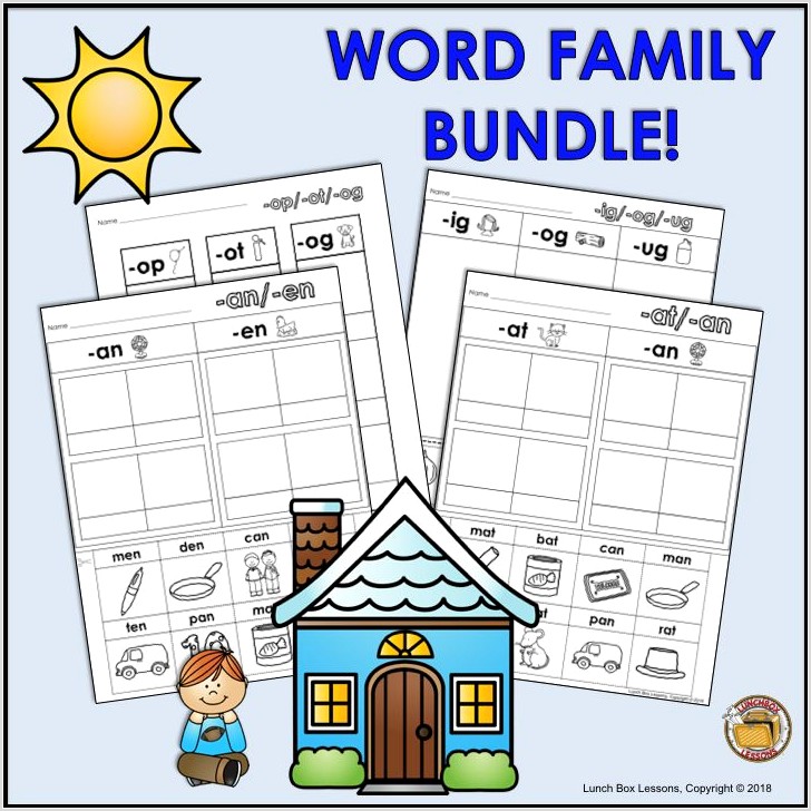 Word Family Worksheets Pinterest