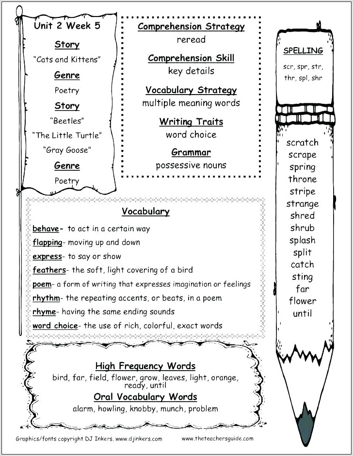 Word Meaning Worksheet Middle School