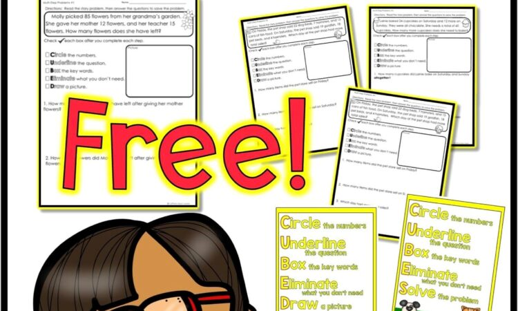 Word Problems Worksheet 3rd Grade