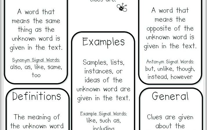 Word Relationships Worksheet Answers