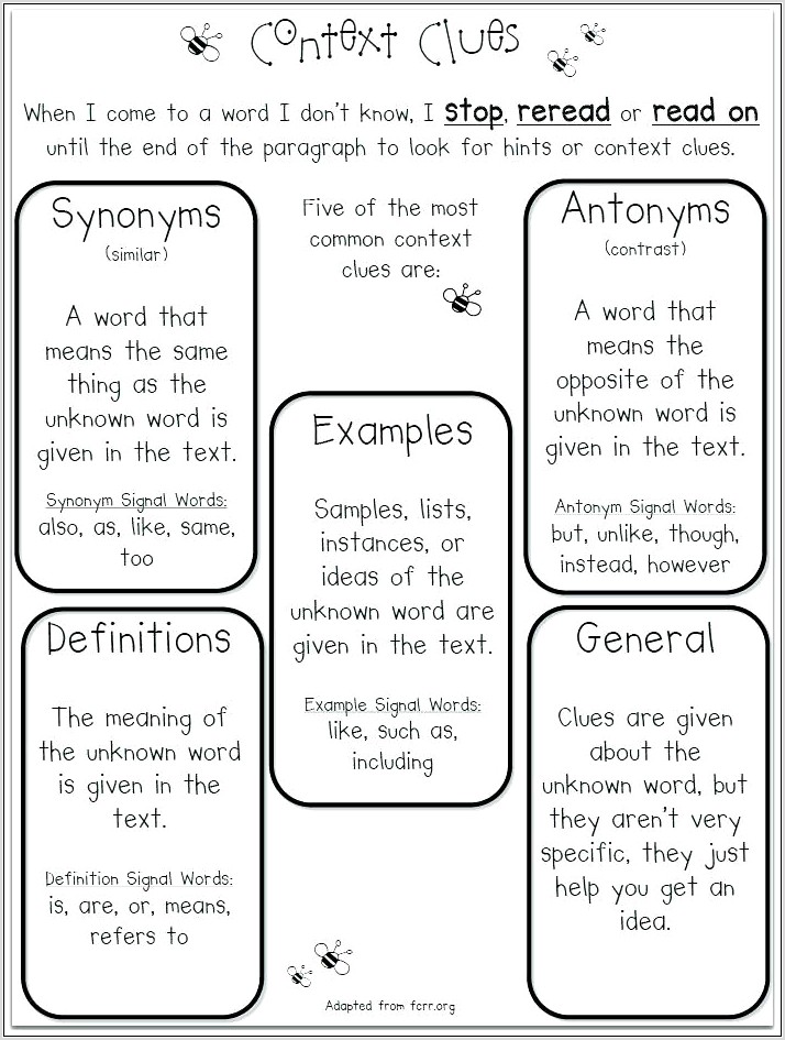 Word Relationships Worksheet Answers