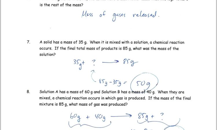 Word To Chemical Equations Worksheet