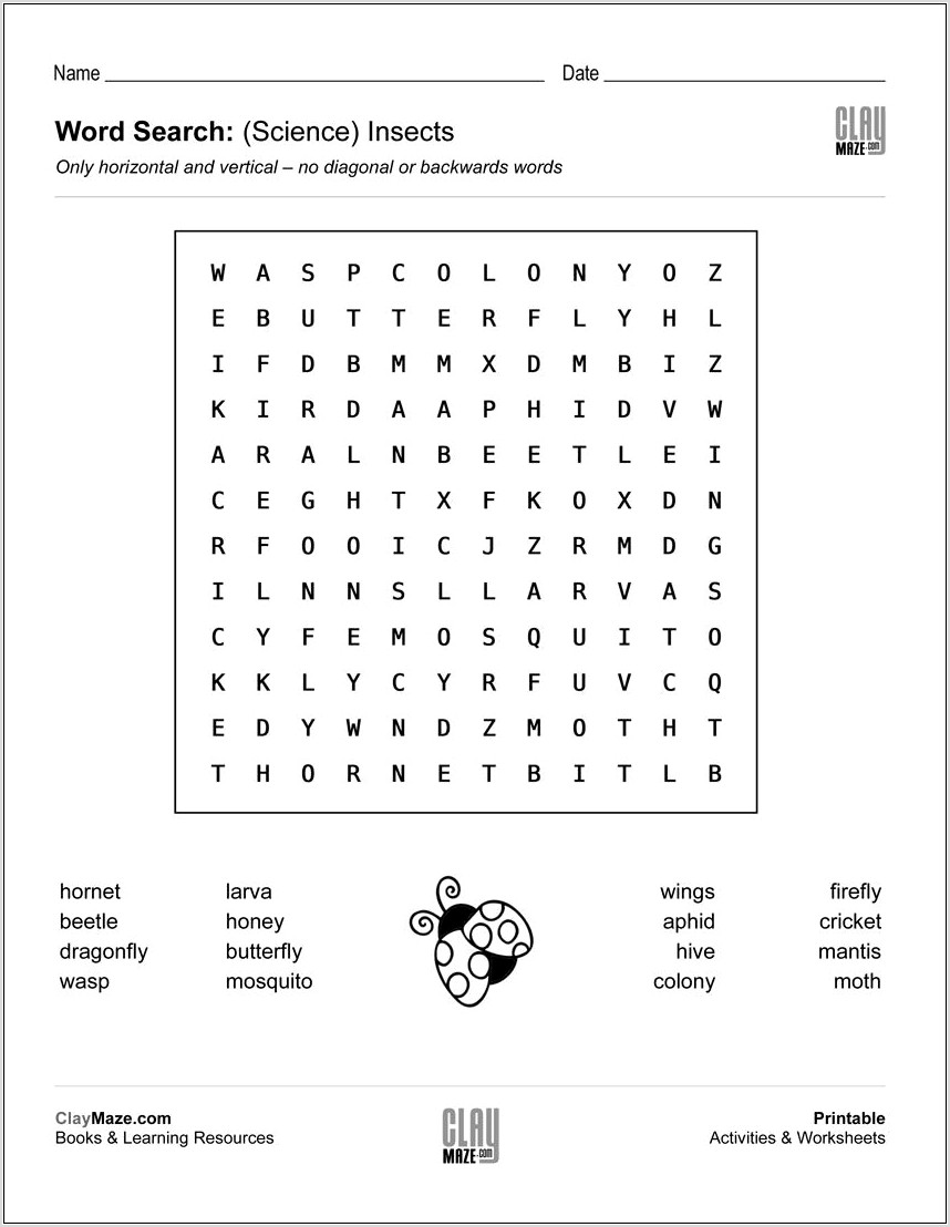 Wordsearch For Grade 2 Printable