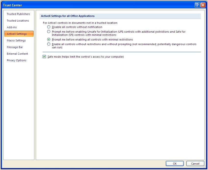 Workbook Lost Vba Project Activex Controls