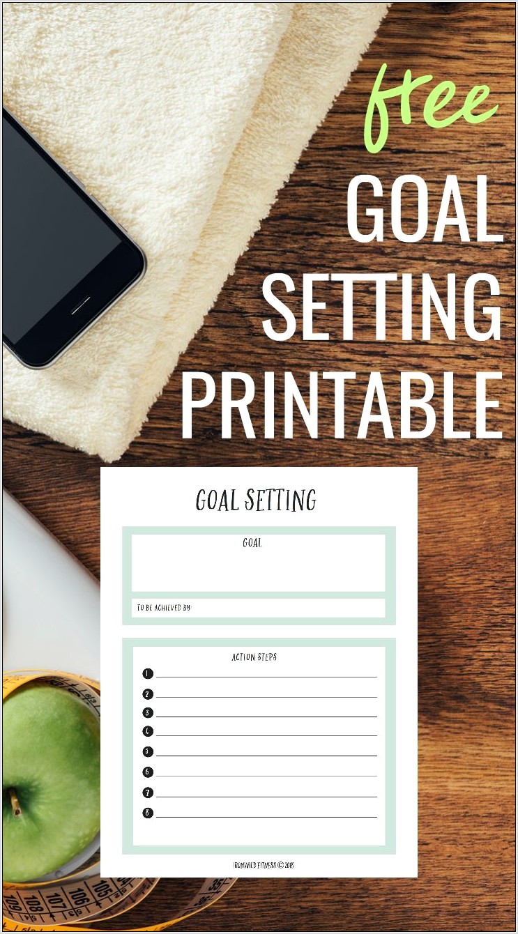 Workout Goal Setting Worksheet