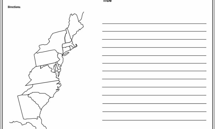 Worksheet 13 Colonies Map