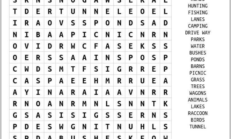 Worksheet 6e Word Search Puzzle