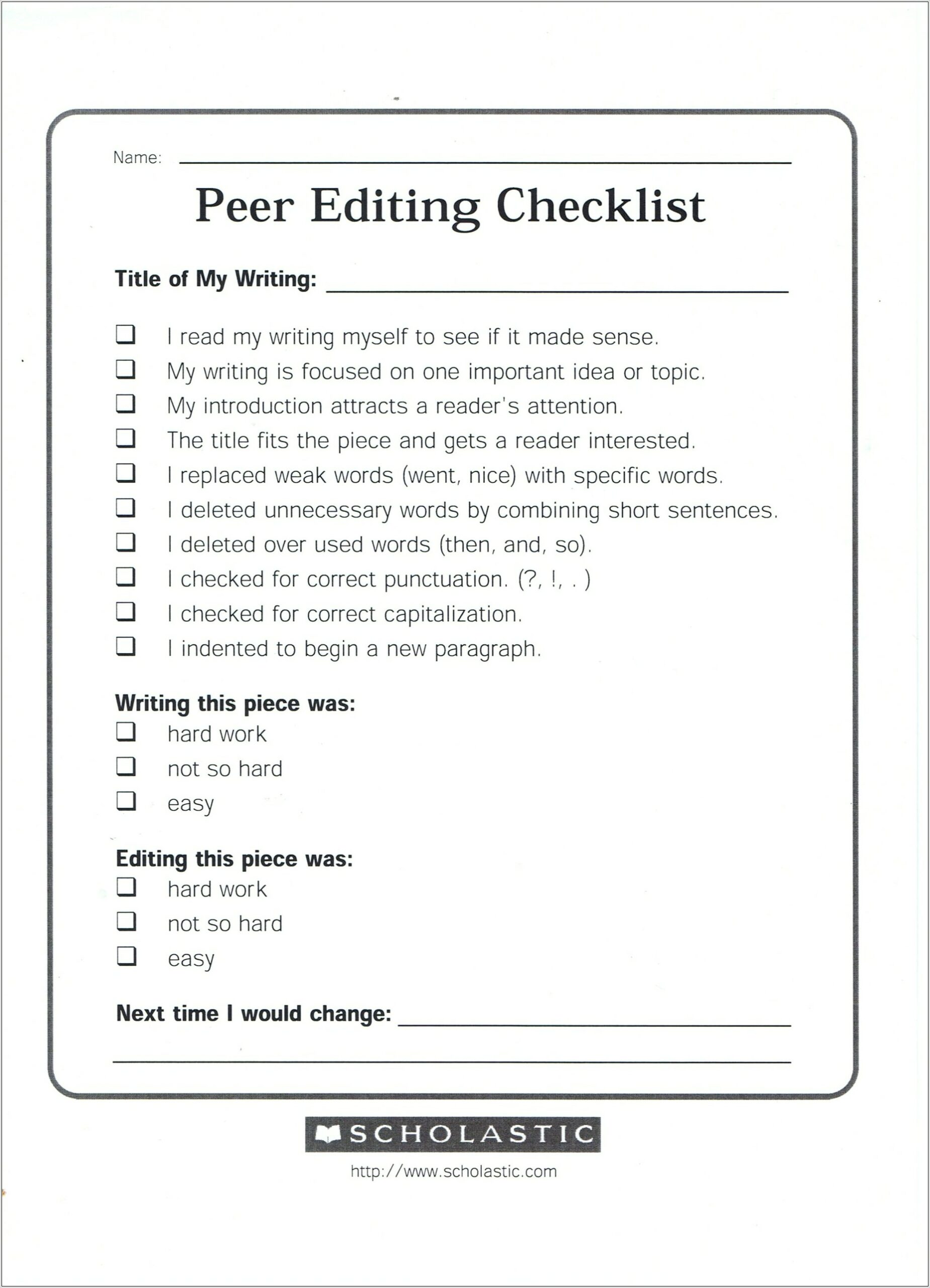 Worksheet And Editing Printable