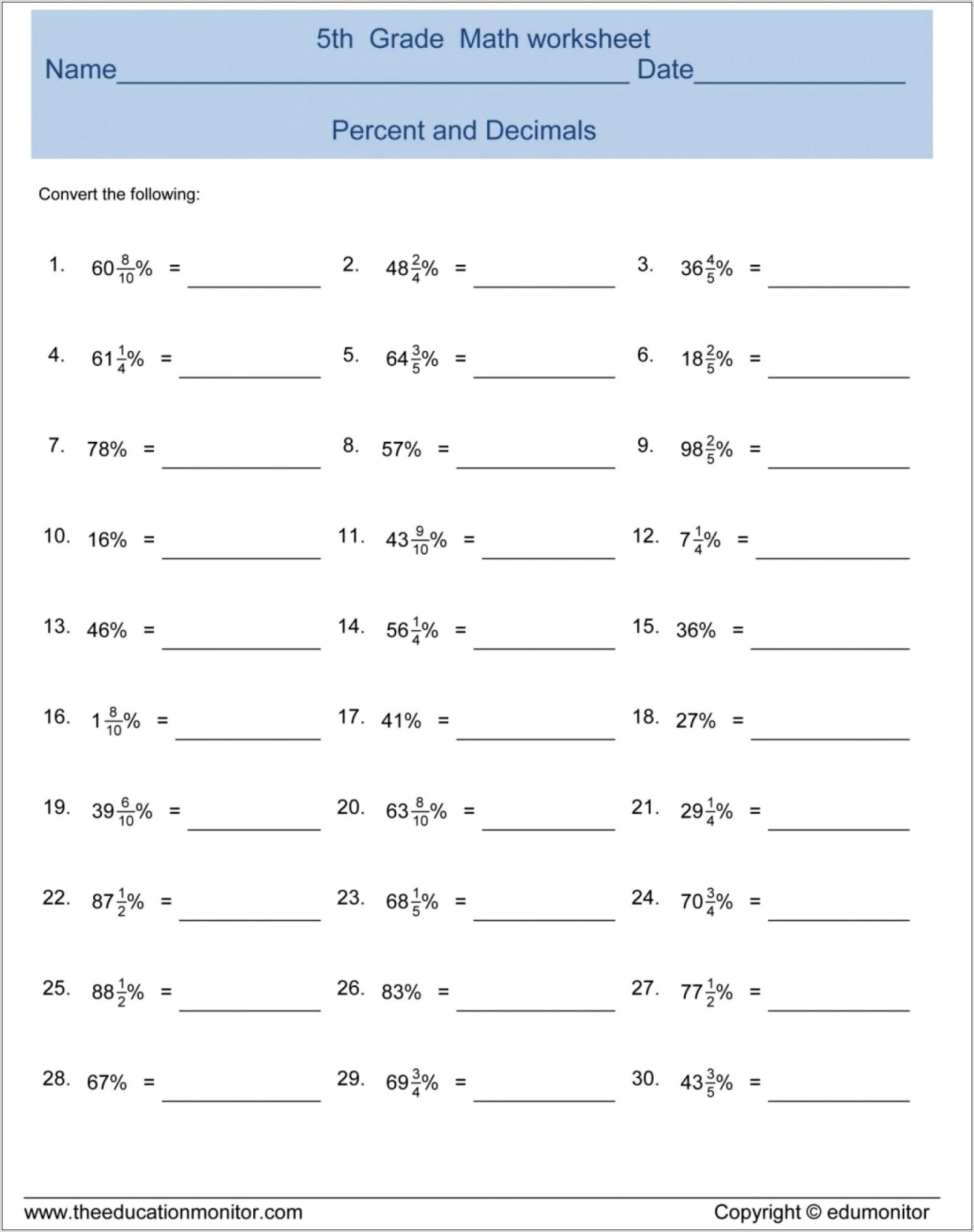 Worksheet Comparing And Ordering Fractions