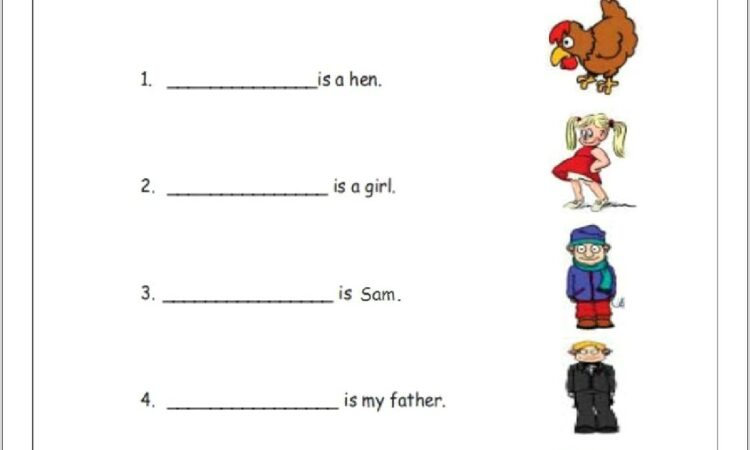 Worksheet English Class 1