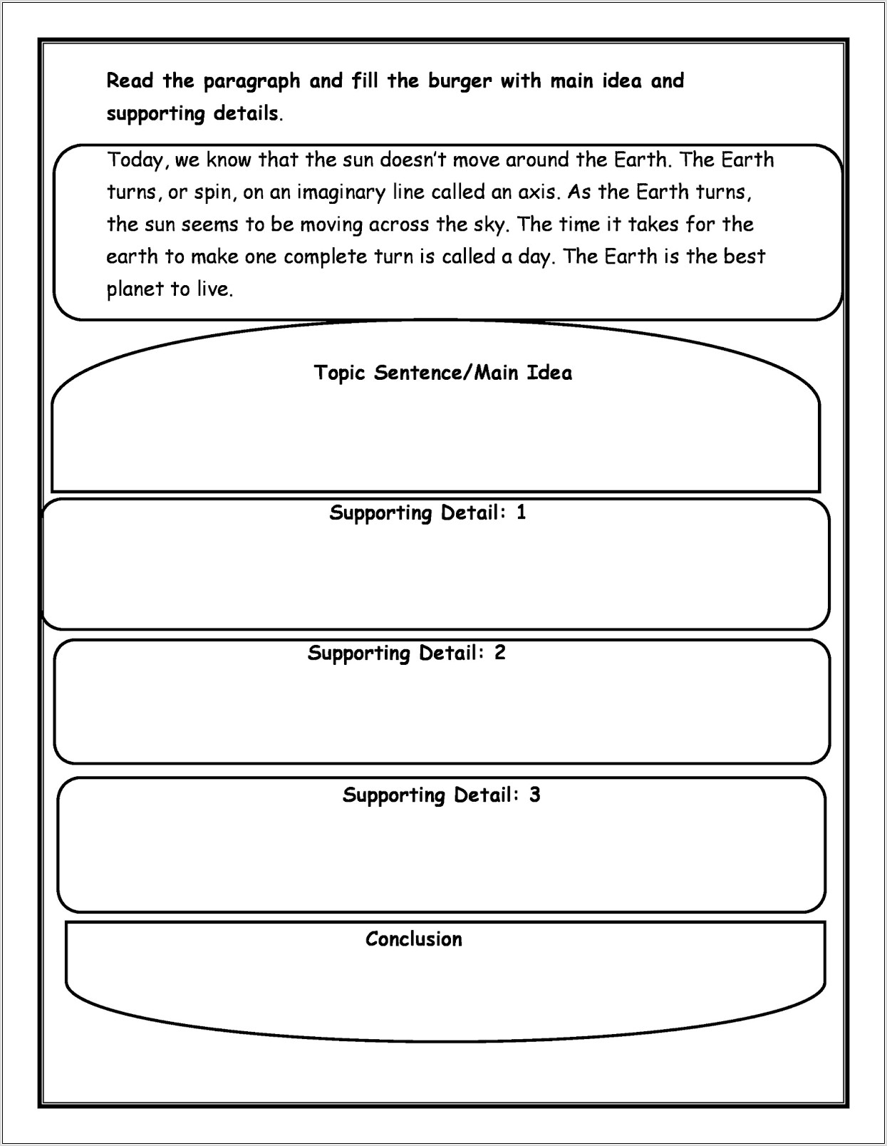 Worksheet English For Grade 3