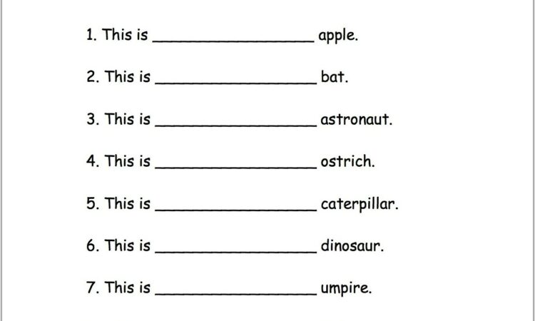 Worksheet English Year 5