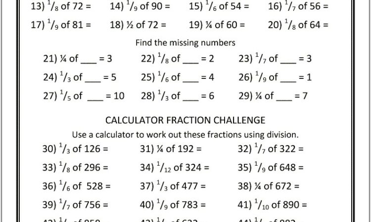 Worksheet Finding Fractions On A Number Line