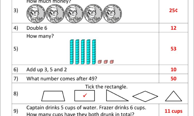 Worksheet For Class 5 Maths Pdf