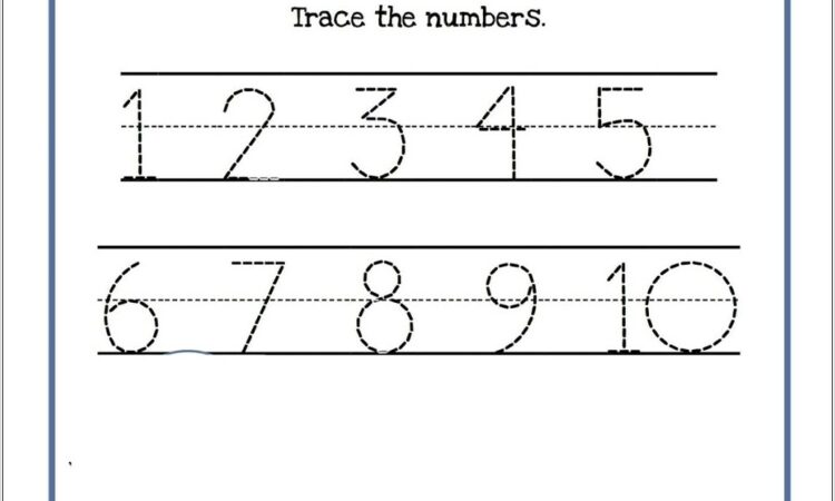 Worksheet For Numbers 1 10