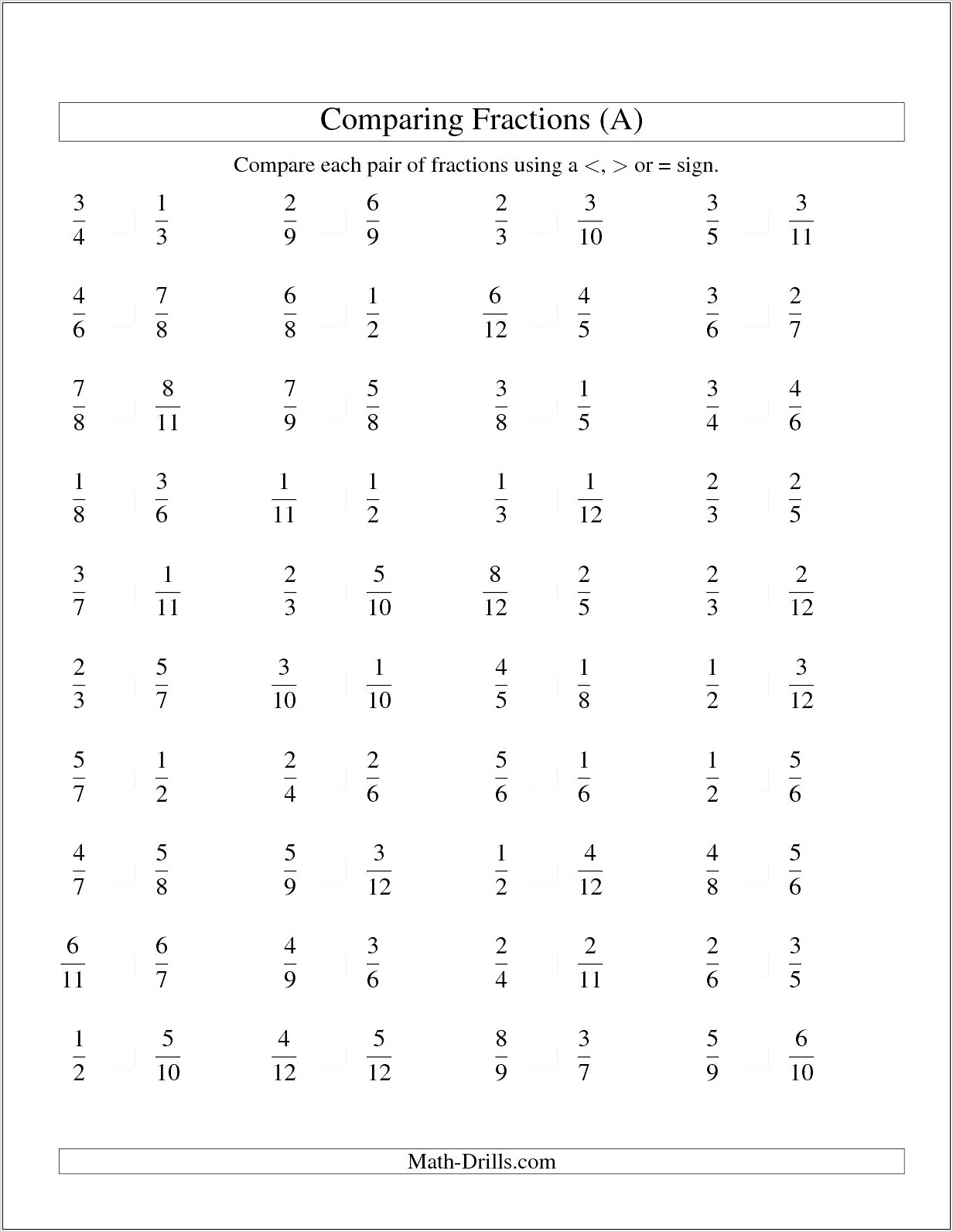 Worksheet Fractions In Simplest Form