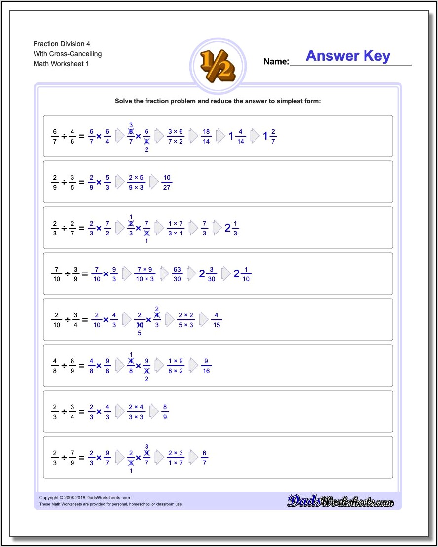 Worksheet Fractions Multiplication And Division