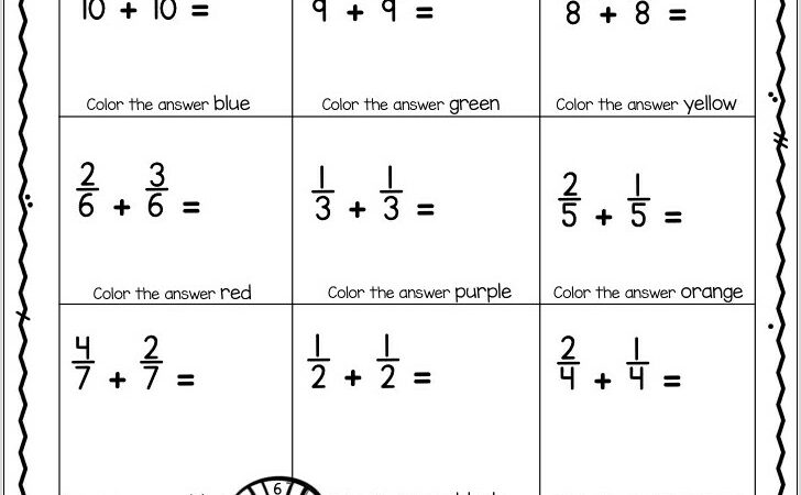 Worksheet Fractions With Unlike Denominators