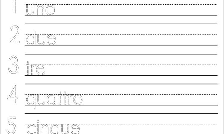 Worksheet French Numbers 1 10