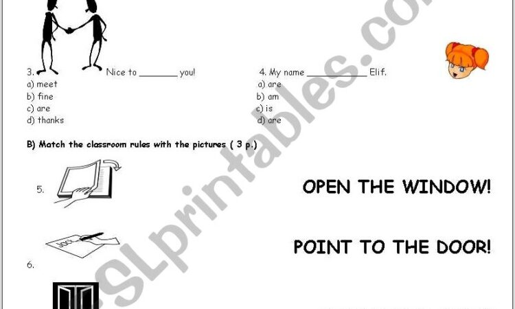 Worksheet Grade 4 English